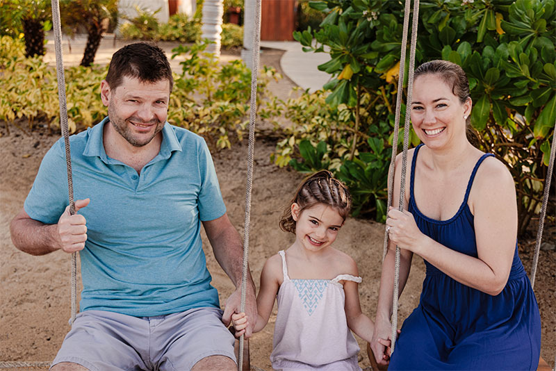 Picture of Bernhard, Frédérique and Abigail